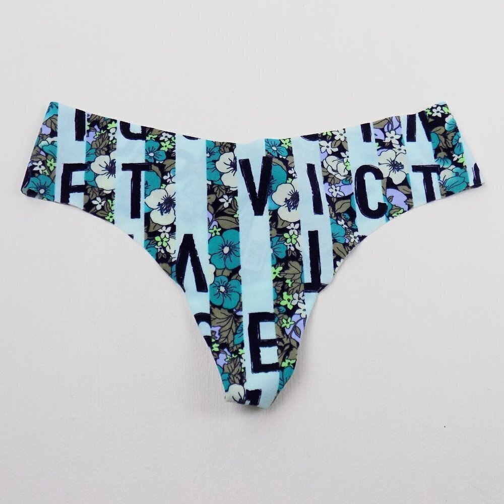 new! VS no show sexy illusions logo floral thong